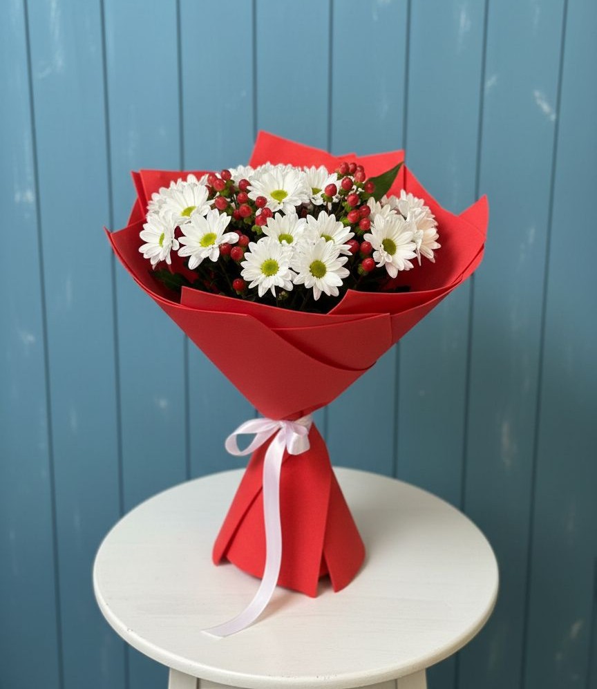 Букет цветов из: Хризантемы в Бродовом