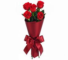 Букет 5 Красных роз Эдлесс Лав в Бродовом