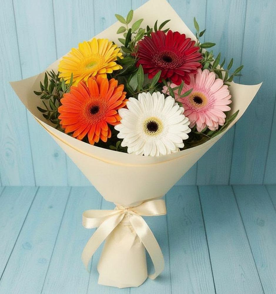 Букет цветов из: Герберы в Бродовом