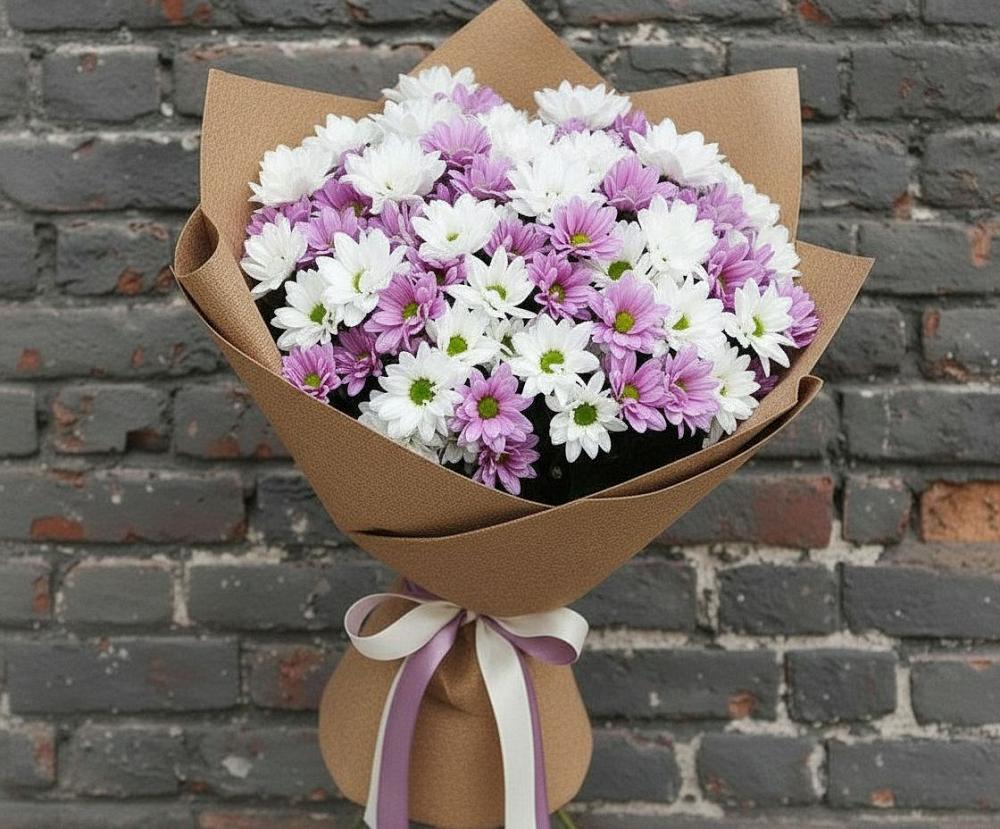 Букет цветов из: Хризантемы в Бродовом