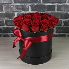 Цветочная композиция из Розы в шляпной коробке в Бродовом