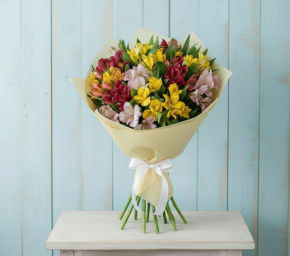 Букет цветов из: Альстромерии в Бродовом