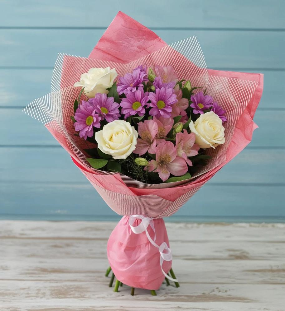 Букет цветов из: Герберы в Бродовом